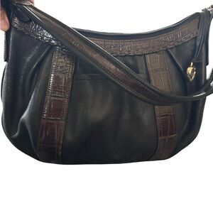 Brighton Dark Brown Leather Bag HOBO SHOULDER BAG
